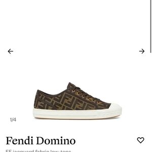 Fendi Domino size 13 Sneaker ff jacquard fabric low-tops